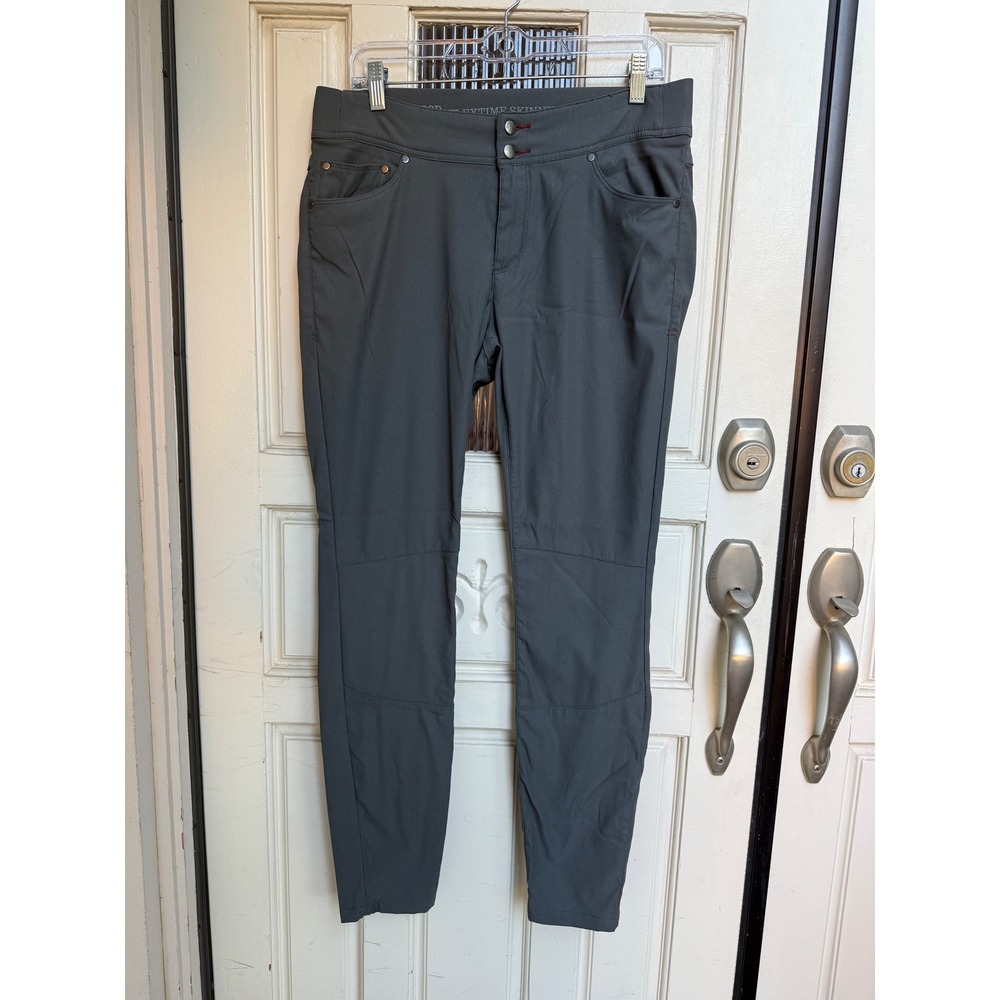 Toad & Co Flextime Skinny Pants Womens‎ Size 12 Gray Stretch Casual Trousers